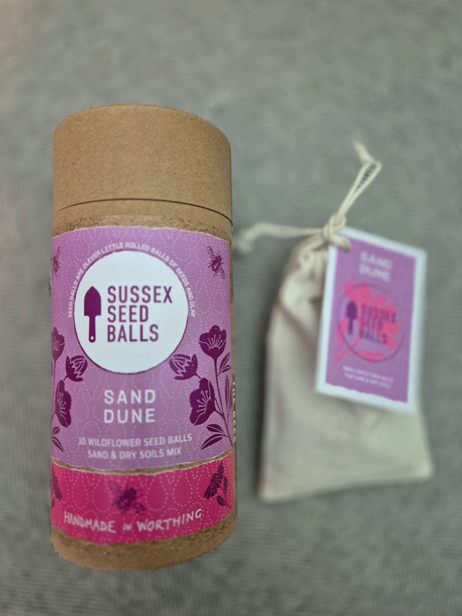 "Sand Dune" wildflower seed ball tube (for sand & dry soils) - Image 2
