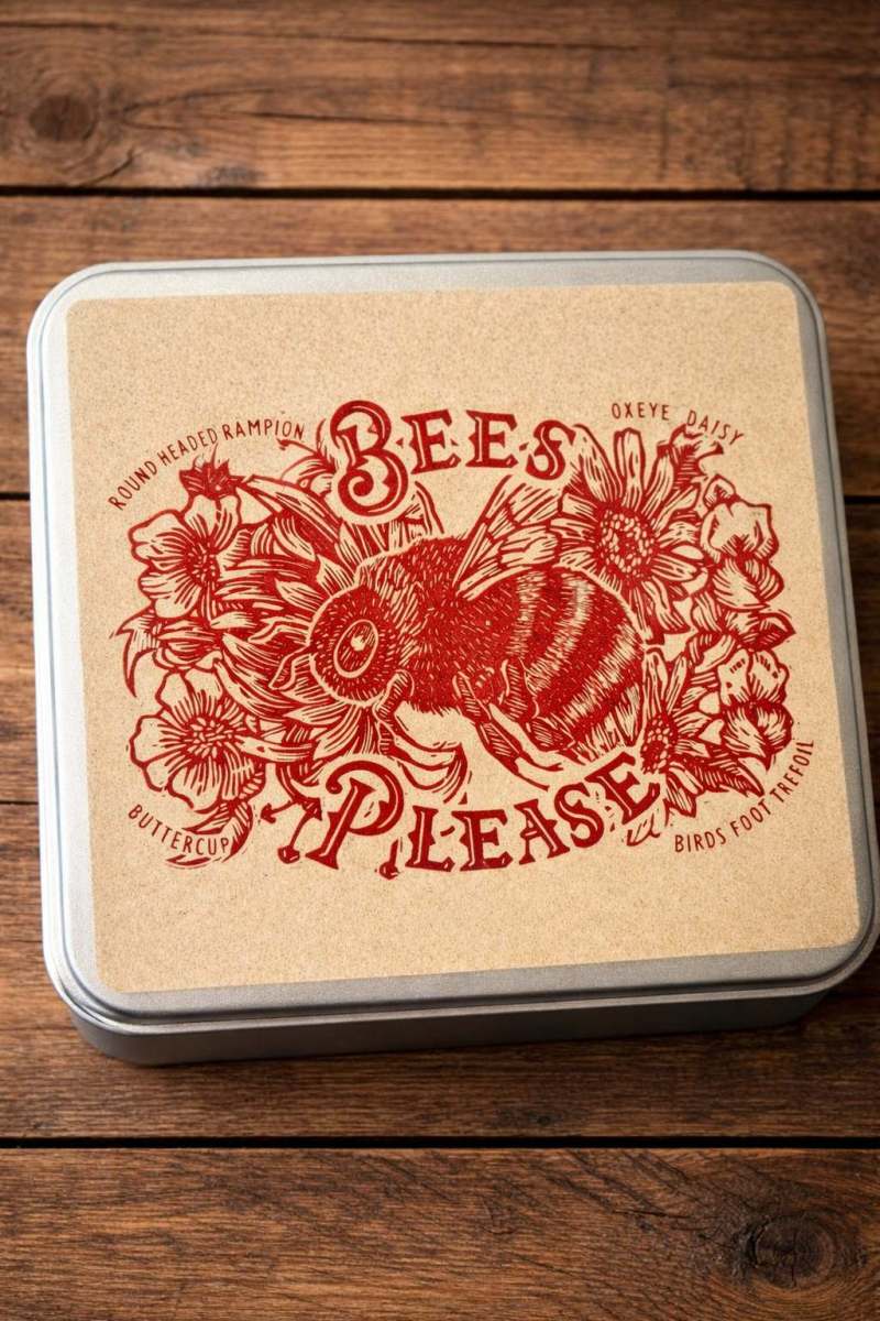 Premium Gift Tin of 6 Mini Wildflower Seed Ball Boxes - Image 5