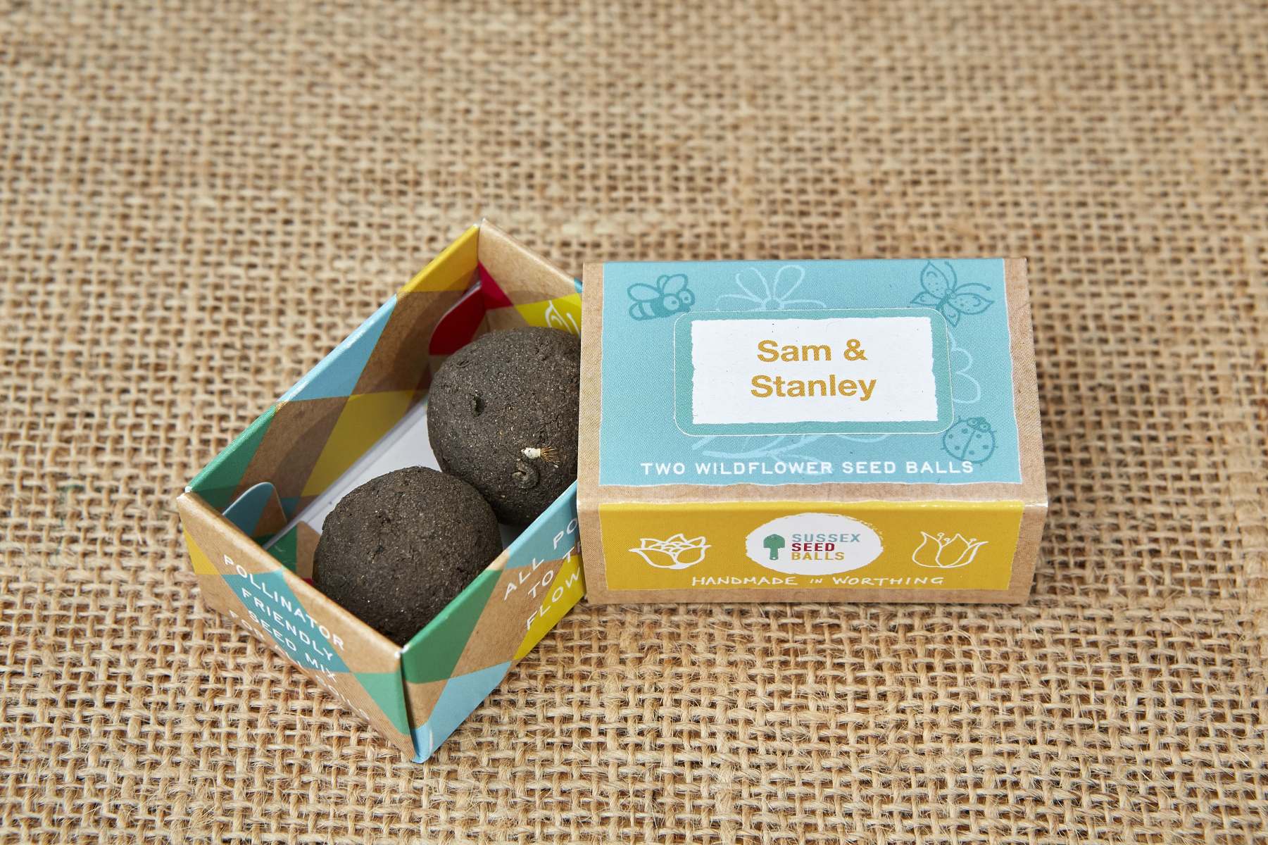 "Let's Grow Wild" wildflower seed ball sustainable party favours - Image 2