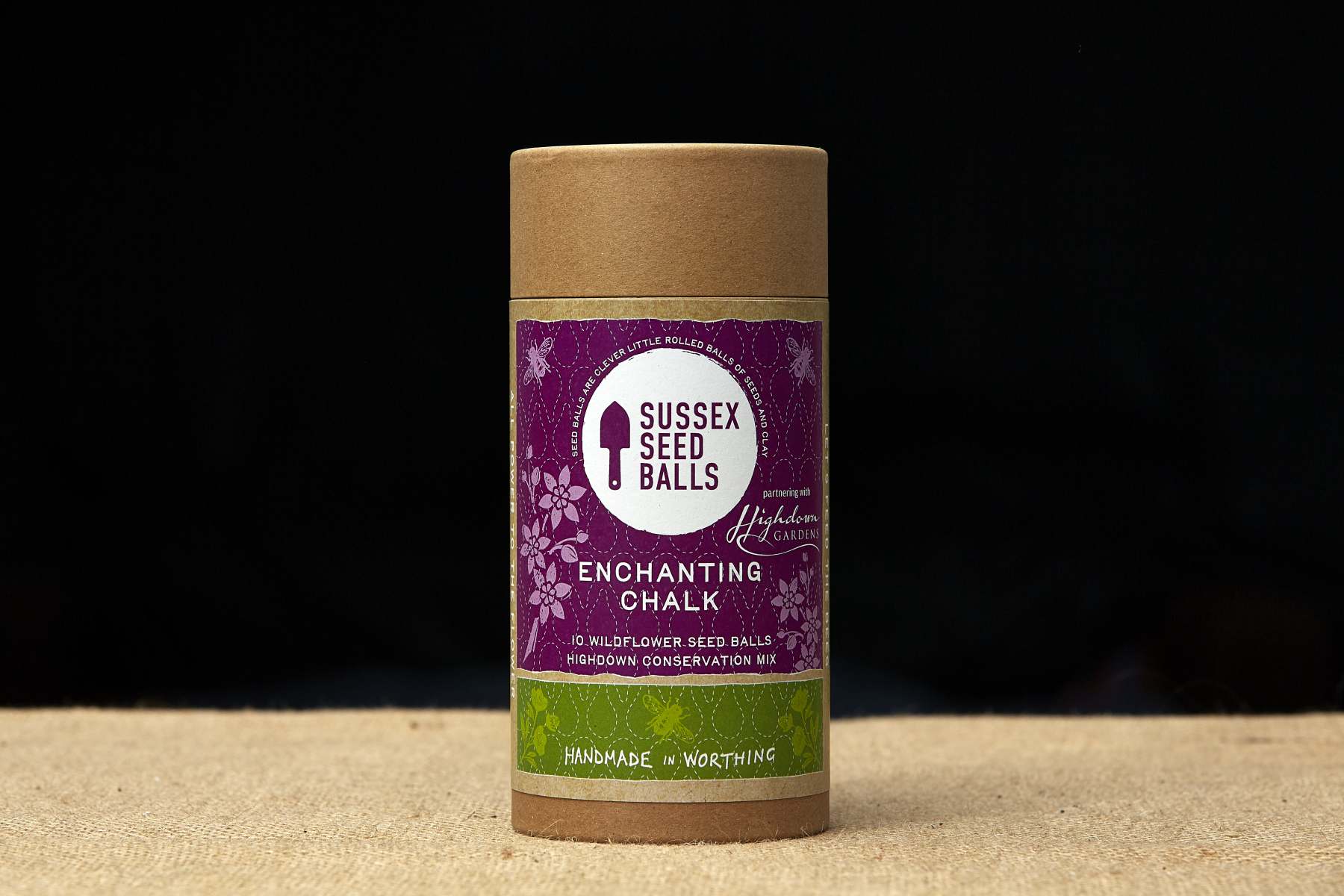 "Enchanting Chalk" wildflower seed ball tube (for chalk soils) - Image 3