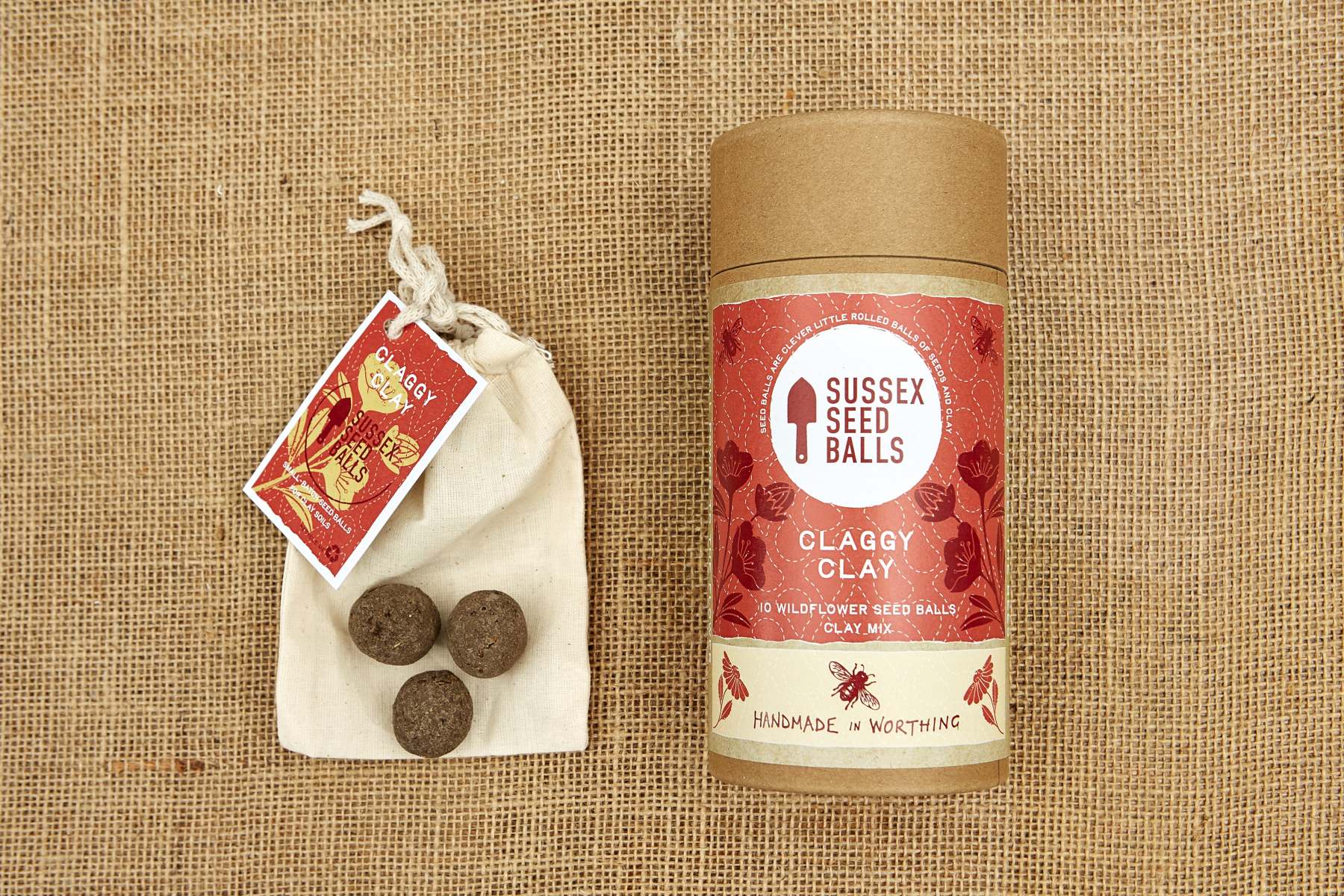 "Claggy Clay" wildflower seed ball tube (for clay soils) - Image 2