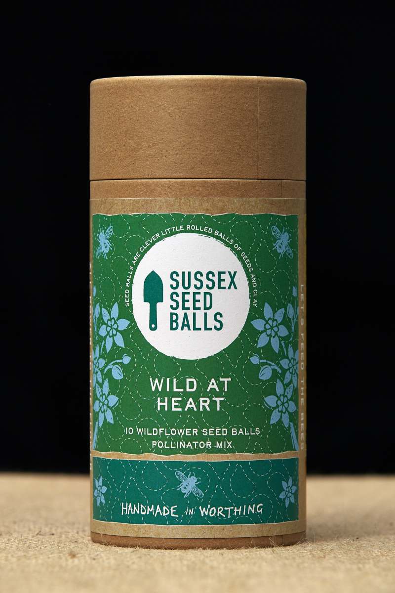 "Wild At Heart" wildflower seed ball tube (for all soils)