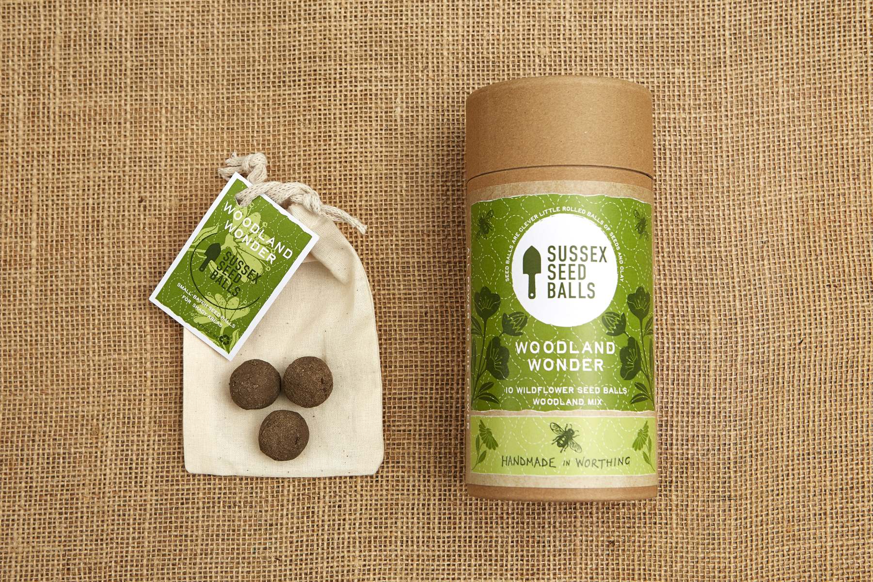 "Woodland Wonder" wildflower seed ball tube (suited to shade) - Image 2